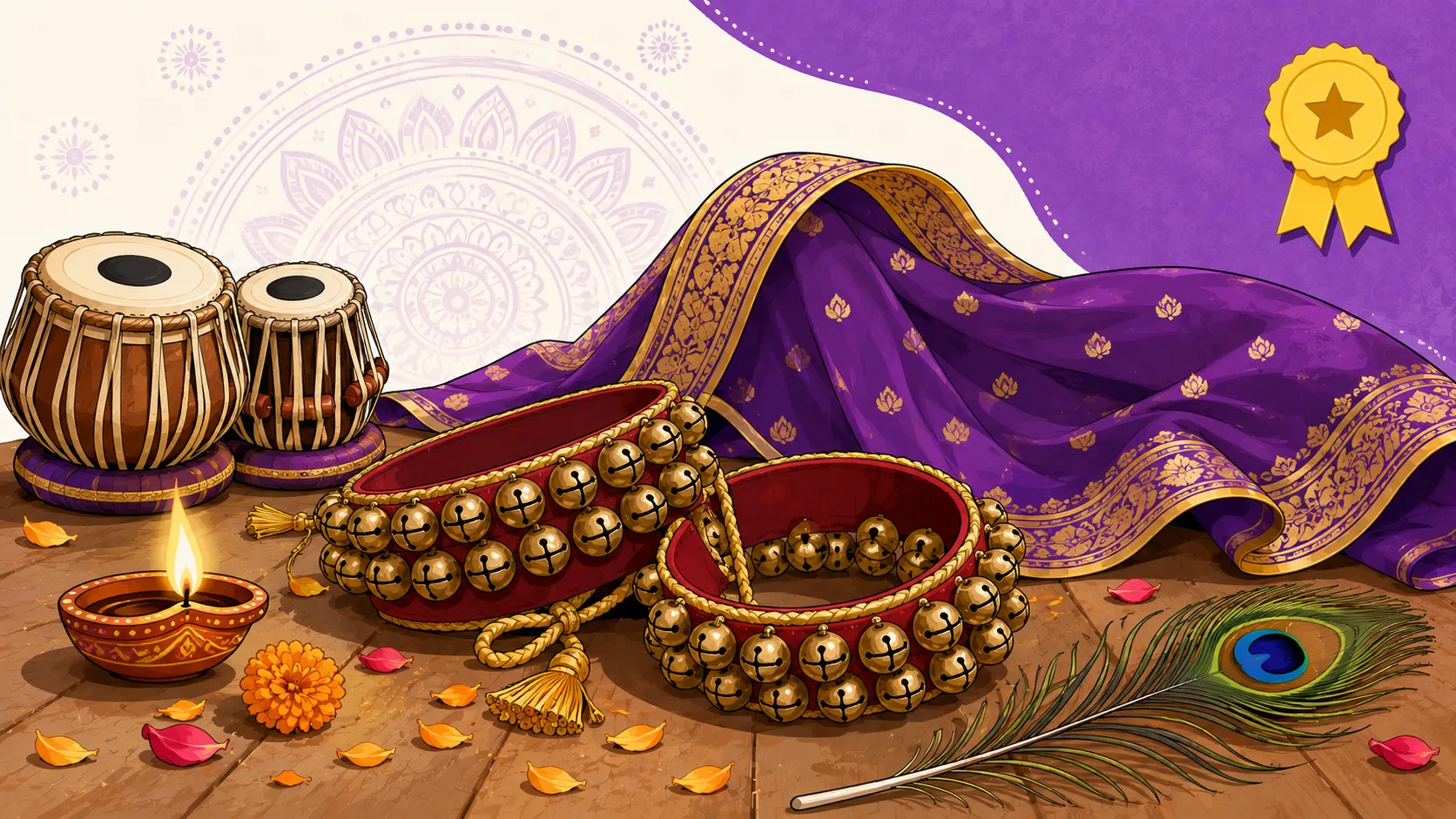 Kathak class at B.P. Jain Skill Development Centre
